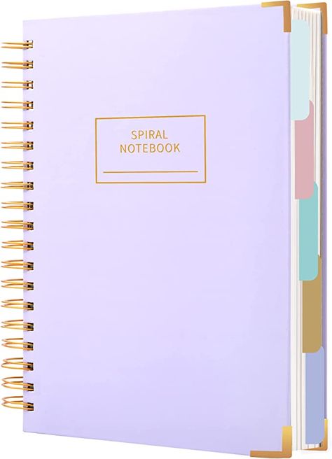 Notebook 5 Subject Notebook, Spiral Notebook Aesthetic, Spiral Notebooks For School, Spiral Notebooks, Pastel Notebook, Grid Spiral Notebook, College Packing Lists, Notebooks Spiral, Spiral Line