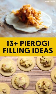 Check Out These 13+ Pierogi Fillings That'll Inspire You to Make Your Own. #polonist #pierogi #polishrecipes #polishfood Keto Pierogi Dough, Sauerkraut Pierogi Filling, Perogies Lasagna, Fillings For Dumplings, Spinach And Feta Perogies, Mushroom Pierogi Filling, Different Dumpling Fillings, Unique Pierogi Filling, Perogies Filling Recipe