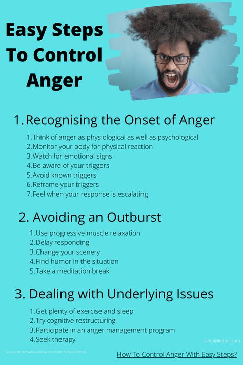 Easy steps to control #anger #tension #angry #selfimprovement #simplylifetips How To Control Feelings, Controlling Anger Quotes Management, Dealing With Anger Coping Skills, How To Stop Getting Angry, How To Help Someone With Anger Issues, Anger Management Activities For Women, How To Control My Anger, Why Do I Get Angry So Easily, How To Cope With Anger