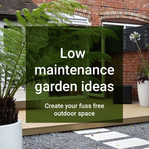 A low maintenance garden is ideal if you don't really like #gardening, or if you truly never have the time to #garden. Want to know how to make your #outside #space work for you? Here are some simple steps to follow: https://www.housebeautiful.com/uk/garden/designs/a912/low-maintenance-garden/ #Cannock #Dudley #Walsall #Wednesbury #Wolverhampton Small Garden Design Low Maintenance, Low Maintenance Garden Ideas Uk, Low Maintenance Front Garden Ideas Uk, Low Maintenance Garden Uk, Garden Ideas Low Maintenance, Tidy Cottage Garden, North Facing Garden Plants Uk, Low Maintenance Garden Ideas, Garden Ideas Uk