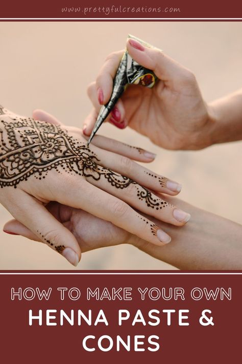 A Persons Hand Applying Henna On Another Persons Hand Using A Cone. Making Henna Paste, How To Make Homemade Henna, How To Mix Henna Powder For Tattoos, How To Do Henna Tattoos, Henna Temporary Tattoo, How To Make Henna Paste For Hands, How To Learn Henna, Homemade Henna Recipe, Henna How To