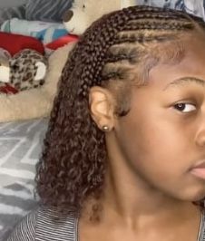 Natural Hair Styles With Cornrows, Scalp Braids For Black Women Natural Hair, 4c Braided Natural Hairstyles, Half Braid Half Curly Natural Hair, Natural Braided Hairstyles Black Women No Weave, Afro Hairstyles Braids Natural Hair, 4c Hairstyles Braids Natural, Black Natural Protective Hairstyles, Easy Short Natural Hairstyles 4c