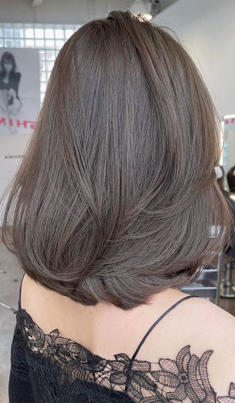 2023 Hair Color Trends For Asian Women, Womens Hair Color 2022 Brown, Korean Hair Color Women, Hair Color Trend 2023 Women, Cool Ash Brown Hair Color, Dark Medium Brown Hair, Best Hair Color For 2023, Hair Color For Morena Skin Filipina Short Hair, Brown Hair Color Short Hair