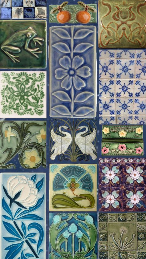 #cottagecore #wallpaper #collageart #tiles Cottagecore Wallpaper, Tile Art, Cottage Core, Collage Art, Art Nouveau, Tile, Doodles, Art