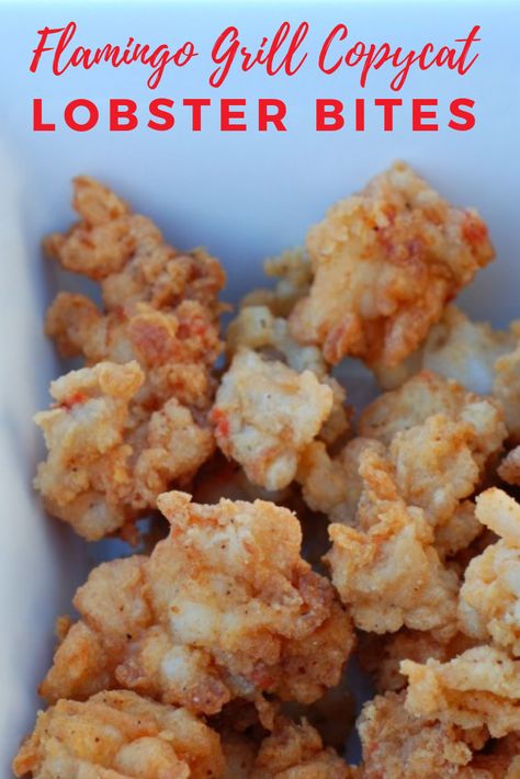 I copied the recipe from my favorite restaurant. Lobster bites are lightly coated and seasoned to perfection. They melt in your mouth! #Lobster #Seafood #Appetizer #PartyFood Cracked Lobster Recipe, Fried Lobster Tail Bites, Deep Fried Lobster Bites, Restaurant Fish Recipes, Lobster Tail Appetizer, Slipper Lobster Recipes, Chicken Fried Lobster, Fish Bites Recipe, Lobster Bites Appetizers