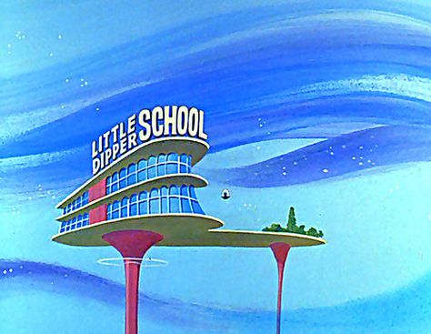 1962 ... The Jetsons , little dipper school by x-ray delta one, via Flickr Tv Theme Songs, Googie Architecture, Funny Cartoon Pictures, The Jetsons, Cartoon Photo, Saturday Morning Cartoons, Good Cartoons, Cartoon Background, Retro Futuristic