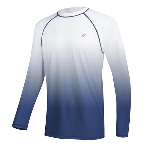 PRICES MAY VARY. UPF 50+ rash guard t-shirt, protect body from UV for Hiking, Surfing, Paddle Sports, Boating, Fishing And Beach Days. Wrinkle-Free, long-lasting soft fabric makes this rashguard without losing shape after swimming. Moisture-wicking and lightweight rashguard, breathable ventilate as workout shirt or sport t-shirt. Quick drying sun shirts, raglan style long sleeves and crew neckline, easy to match swim trunks and pants. Our swimming shirts are looser fitting than a rashguard. If y Long Sleeve Swim Shirt, Uv Shirt, Long Sleeve Swim, Paddle Sports, Athletic Workout, Sport Top, Swim Shirts, Hiking Shirts, Men's Long Sleeve T-shirt