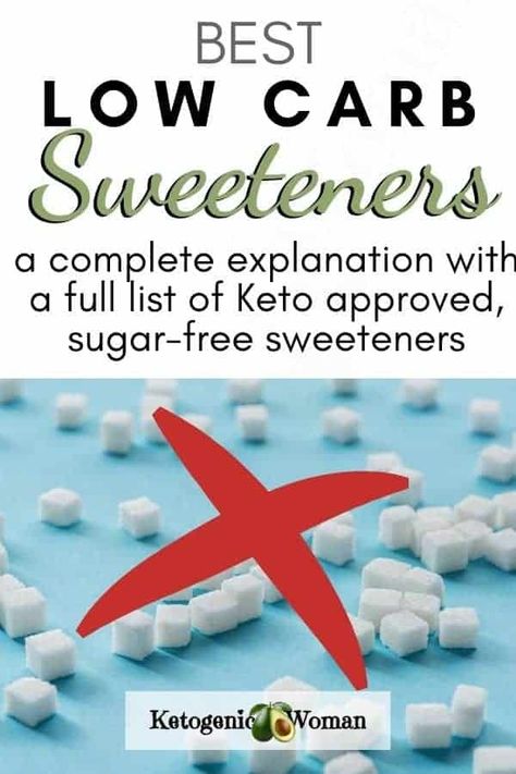 Find out what sugar free, healthy sugar alternative is right for you in this ultimate guide to low carb and Keto sweeteners that don't spike your blood sugar. #homemade #ketogenic #lowcarb Ketogenic Woman, Healthy Sugar Alternatives, Alternative Sweeteners, Sugar Replacement, Sugar Alternatives, Low Carb Sweeteners, Healthy Sugar, Regulate Blood Sugar, Natural Sweeteners