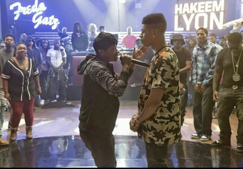 Empire. Season 2. Hakeem Lyon rap battle Bre-z Fantasia Loaf. Jamal Lyon, Hakeem Lyon, Bryshere Gray, Empire Season, Jussie Smollett, Hip Hop And R&b, My Bad, Rap Battle, Hip Hop Rap