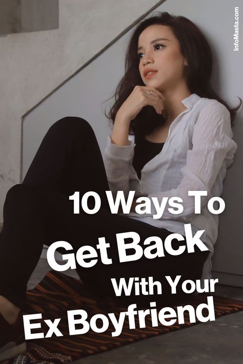 How to Get Back with Your Ex Boyfriend (10 Ways): Longing to reconnect with your ex-boyfriend? These 10 tips will guide you through the process of rekindling your romance and building a healthier, happier relationship. How To Text Your Ex Boyfriend, How To Get Ex Back, How To Get Your Boyfriend Back, How To Get My Ex Back, How To Get Your Ex Boyfriend Back, How To Be Irresistible, Miss My Ex, Reverse Psychology, He Has A Girlfriend