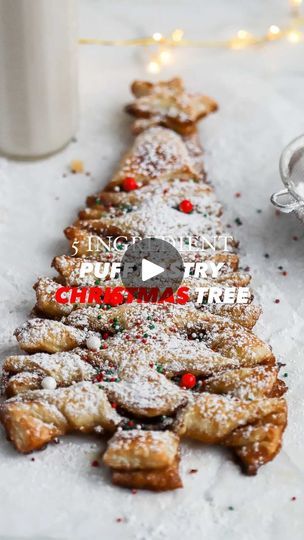 Cinnamon Sugar Puff Pastry, Puff Pastry Christmas Tree, Pastry Christmas Tree, Puff Pastry Christmas, Pastry Christmas, Christmas Treats To Make, Christmas Tree Food, Sugar Puffs, Christmas Pastries