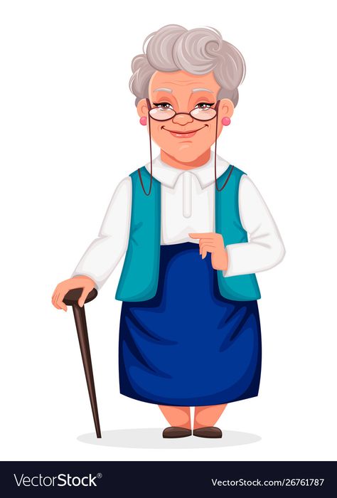 Grandmother Cartoon, Pronoun Activities, Happy Grandparents Day, Gangsta Tattoos, Walking Cane, Cartoon Logo, Walking Canes, Grandparents Day, Cartoon Images