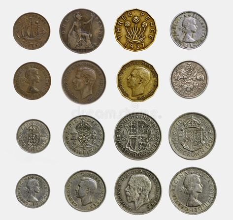 Old English Currency stock image. Image of heads, florin - 47148443 Money English, English Coins, Old English, Coin, Stock Images, Stock Photos, Money, Silver, Quick Saves