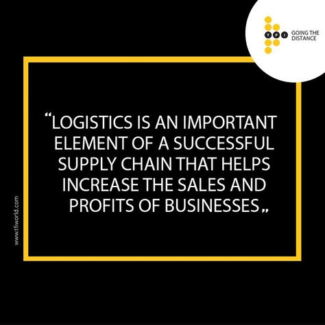 Quote of the day! #logiscticsquote #logisticsUAE #Dubailogistics #logisticservice #flexibleshipment #totalfreightinternational #tfi Logistics Quotes, Transportation Quotes, Economics Notes, Logistics Design, Logistics Transportation, Career Quotes, Did You Know Facts, Supply Chain, Economics