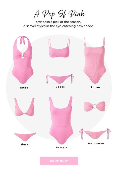 Odabash’s pick of the season, discover styles in the eye-catching new shade. #MelissaOdabash #LuxurySwimwear #MelissaOdabashBeachwear Pink Swimwear, Triangle Swimsuit, Luxury Swimwear, Melissa Odabash, Pink Swimsuit, Summer Ready, Beach Wears, Fedora Hat, Front Design