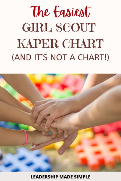 The Easiest Girl Scout Kaper Chart Ever Caper Charts Girl Scout, Brownie Kaper Charts, Girl Scout Kaper Charts, Camp Kaper Chart, Kaper Chart Girl Scouts, Kaper Chart, Girl Scout Meeting Ideas, Girl Scout Promise, Girl Scout Law