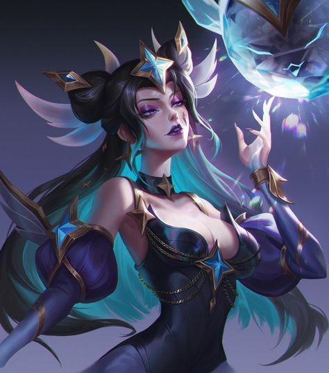 ArtStation - LOL fanart-Syndra Syndra League Of Legends, League Of Legends Wallpaper, Zed League Of Legends, Japanese Wallpaper Iphone, Wild Rift, Star Guardian, Hd Anime Wallpapers, League Of Legends Characters, Icon Wallpaper