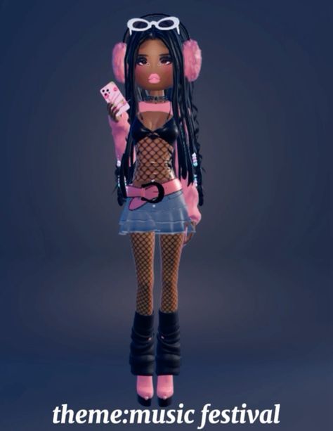 🎤 Stand Out in Musical Dress to Impress Ensembles! 🎶✨ Di Music Festival Theme, Rave Outfits Dress To Impress, Music Festival Dti Roblox Outfit, Di Music Festival, Dress To Impress Theme Music Festival, Dress To Impress Theme Musical, Dress To Impress Musical Theme, Music Festival Outfits Dress To Impress, Rave Dress To Impress