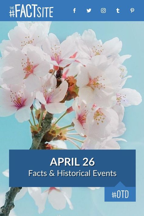 April 26: Facts & Historical Events On This Day - The Fact Site Today Is Your Birthday, Joseph Fiennes, American First Ladies, Elisabeth Moss, 26th Birthday, Today In History, Margaret Atwood, Channing Tatum, Doodle Art Designs