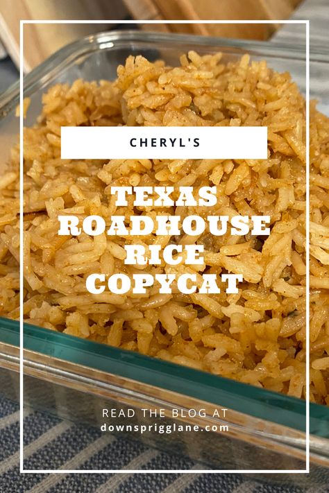 Copycat Texas Roadhouse Rice, Texas Roadhouse Rice Copycat, Seasoned Rice Texas Roadhouse, Texas Road House Rice, Texas Roadhouse Rice, Texas Roadhouse Rice Recipe, Copycat Texas Roadhouse Seasoned Rice, Outback Steakhouse Rice Recipe, Roadhouse Rice