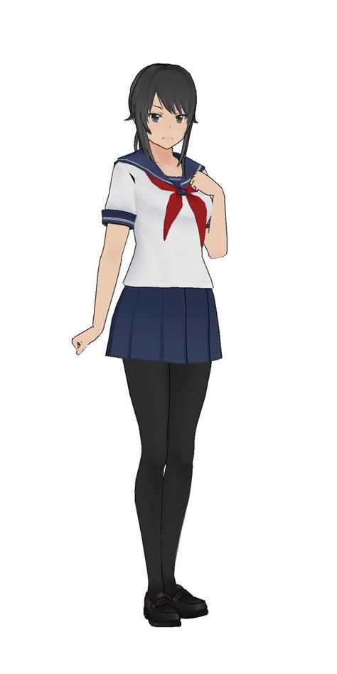 Ayano Aishi Cosplay, Base Edit, Yan Chan, Yendere Simulator, Yandere Simulator Characters, Ayano Aishi, Drawing Bases, Female Base, Yandere Girl