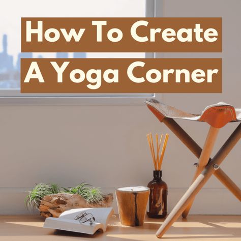 How to Create a Peaceful Yoga Corner in Your Home  - Sustain Life Journal Yoga Altar Meditation Corner, Yoga Space At Home Small Bedrooms, Cozy Yoga Space, Yoga Area Design, Living Room Yoga Space, Yoga Area In Bedroom, Yoga Space In Bedroom, Diy Yoga Studio, Yoga Space At Home Meditation Corner