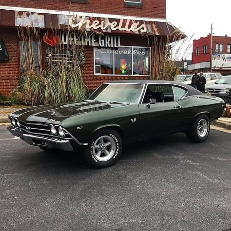 Chevrolet Chevelle 1969, 1969 Chevelle Ss, 68 Chevelle, Restaurant Classic, 1969 Chevelle, Chevy Chevelle Ss, Old Muscle Cars, Hot Rods Cars Muscle, Car Apparel