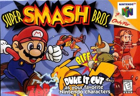 Smash Bros Super Smash Bros N64, Fox Mccloud, Hyrule Castle, N64 Games, Game Cover, Nintendo Characters, Samus Aran, Smash Brothers, Super Smash Brothers