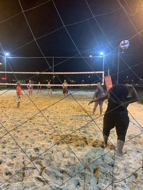 Late Night Volleyball, Volleyball At Night, Outside Hitting Volleyball, Volleyball Competition, Rose Group, Volleyball Passing, Night Volleyball, Indoor Beach Volleyball, Olympic Beach Volleyball