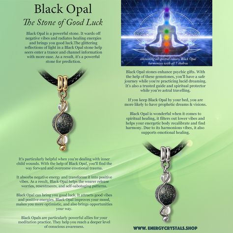 Black Opal is a powerful stone. It wards off negative vibes and brings you good luck. Heals inner child wounds. It is a spiritual protector while you're astral travelling. Radiates positive energy and it is a powerful illuminator in meditation.🥰 Inner Child Wounds, Negative Vibes, Black Opal Stone, Safe Journey, Lucid Dreaming, 7 Chakras, Light Reflection, Energy Crystals, Inner Child