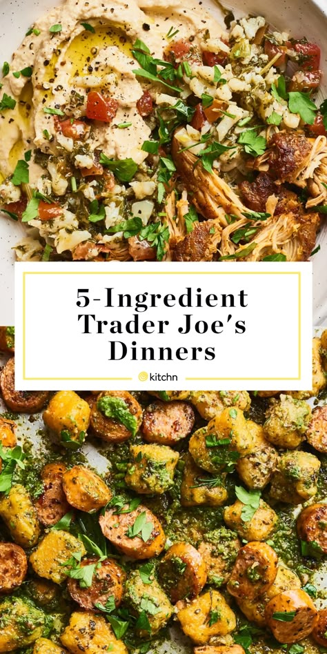 Trader Joes Recipes Dinner, Trader Joes Meal Planning, Trader Joes Recipes Healthy, Aldi Meals, Trader Joes Food, Healthy Ground Turkey, Sweet Potato Gnocchi, 5 Ingredient Dinners, Joe Recipe