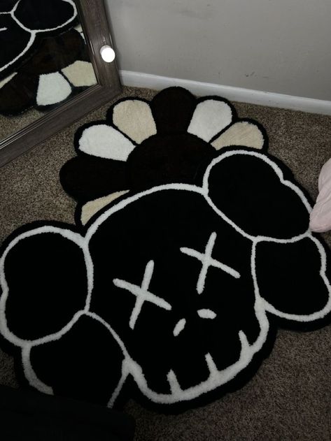 Black Room Decor, Hypebeast Room, Funky Rugs, Cute Diy Room Decor, Dream Apartment Decor, Future Apartment Decor, Cute Bedroom Decor, Apartment Decor Inspiration, Dream Room Inspiration