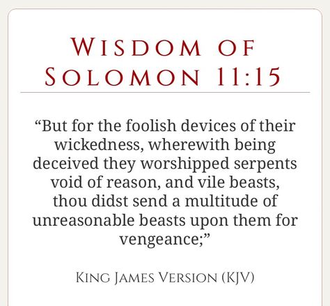 WISDOM OF SOLOMON: 11:15 Wisdom Of Solomon, Hebrew Israelite, King James Version, Worship, Bible, Black