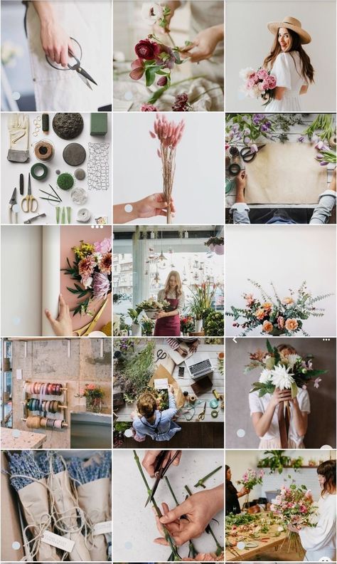 Flower Shop Instagram, Florist Instagram, Flowers Feed, Florist Brand, Floral Branding, Florist Studio, Flower Branding, Flower Dance, Flower Photoshoot