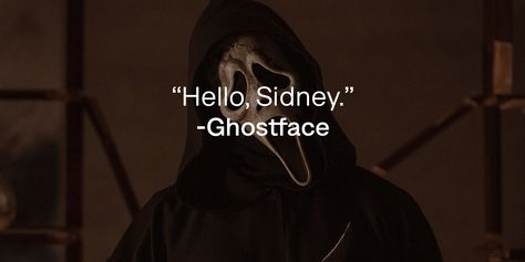 Ghost Face Quotes Movie, Scream 1996 Ghostface, Ghost Face Quotes, Scream 1996 Quotes, Scream Quotes Movie, Scream Movie Quotes, Ghostface Quotes, Meg Ryan Movies, Scream Quotes