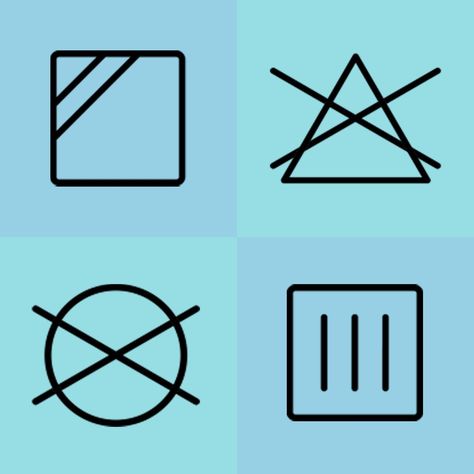 A Guide to Laundry Symbols: Find Out What Those Washing Symbols Mean Clothes Washing Symbols, Washing Instruction Symbols, Dry Cleaning Clothes, Iron Symbol, How To Shrink Clothes, Laundry Help, Symbols Meaning, Clothing Symbols, Washing Symbols