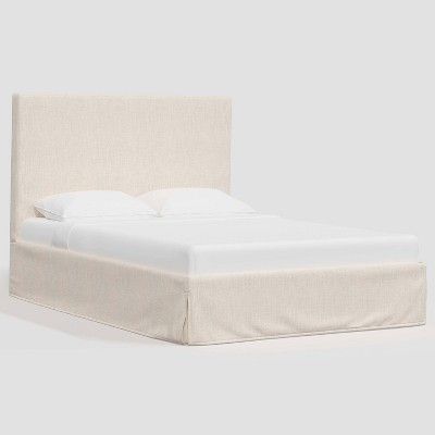 King Kelly Slipcover Bed In Linen Talc - Threshold™ : Target Slipcovered Queen Bed, Slip Covered Bed, Slipcovered King Bed, Upholstered Bed Frames, Slip Cover Bed, King Bed Upholstered, Upholstered Bedframe, Slipcovered Bed, Headboard Slipcover