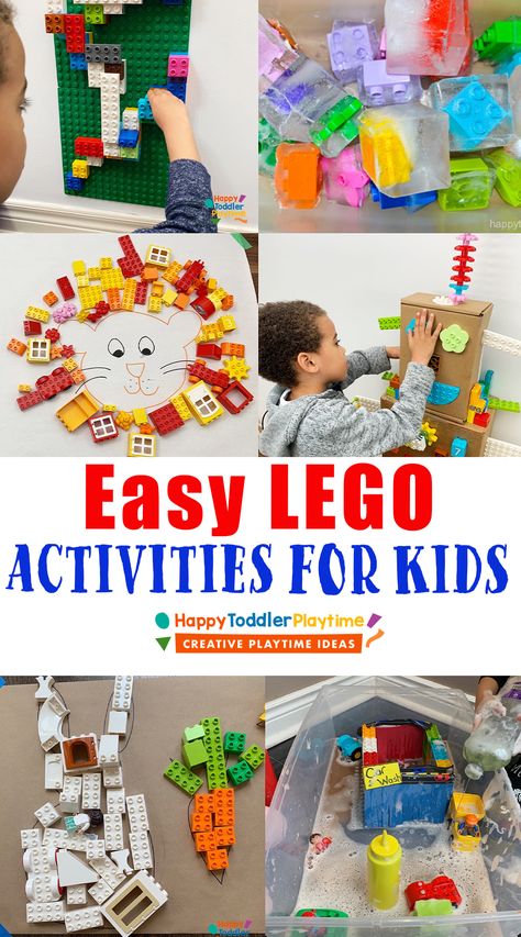 Lego Busy Boxes, Lego Kindergarten Activities, Lego Activities For Preschoolers, Lego Games For Kids Activities, Lego Group Activities, Lego Activities For Kindergarten, Preschool Lego Activities, Lego Activities Preschool, Diy Lego Decor