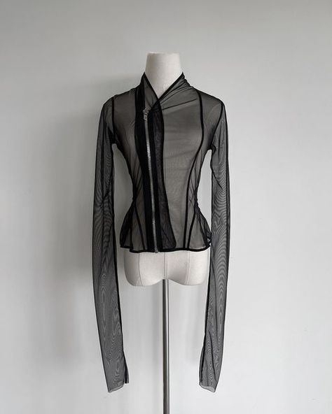 nexumide on Instagram: "Monochromatic Favorites Available in our Shop▫️ Rick Owens Lilies Tulle Jacket Rick Owens Lilies Eugenie Jacket Rick Owens DRKSHDW Cropped Bomber Ann Demeulemeester Standalone Collar Ann Demeulemeester Leather Tank Top Rick Owens SS18 Cropped Windbreaker Vivienne Westwood x Paul Klee Puppet Shirt ▫️nexumide.com/shop" Rick Owens Aesthetic, Rick Owens Mesh Dress, Rick Owens Designer, Rick Owens Ready To Wear, Rick Owens Fashion, Cropped Windbreaker, Rick Owens Runway Fashion Show, Rick Owens Archive, Tulle Jacket