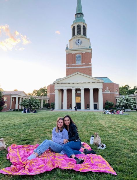 College Vibes, College Goals, University Aesthetic, Davidson College, Love You Friend, Wake Forest University, Wake Forest, School Tops, College Life