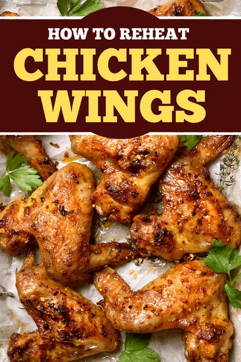 Wondering how to reheat chicken wings so they don’t wind up tough and dry? Try these 4 ways to reheat chicken wings so they stay juicy and delicious. Chicken Wings For Dinner, How To Cook Wings, Oven Baked Whole Chicken, Wings Recipe Oven, Chicken Wings Recipe Oven, Oven Roasted Chicken Wings, Best Baked Chicken Wings, Marinated Wings, Oven Chicken Wings