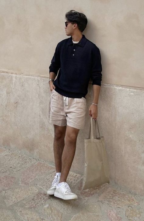 Great quality nice soft cotton Men Summer Outfit, Old Money Men, Money Men, Boyfriend Outfit, Guy Fits, Herren Style, Classy Outfits Men, Mens Summer Outfits, Outfits Hombre