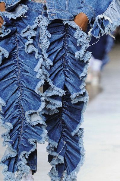 Trend Council, Model Citizen, Crochet Bottoms, London Fashion Weeks, Denim Inspiration, Denim Projects, Fashion Forecasting, Denim Ideas, Recycled Fashion