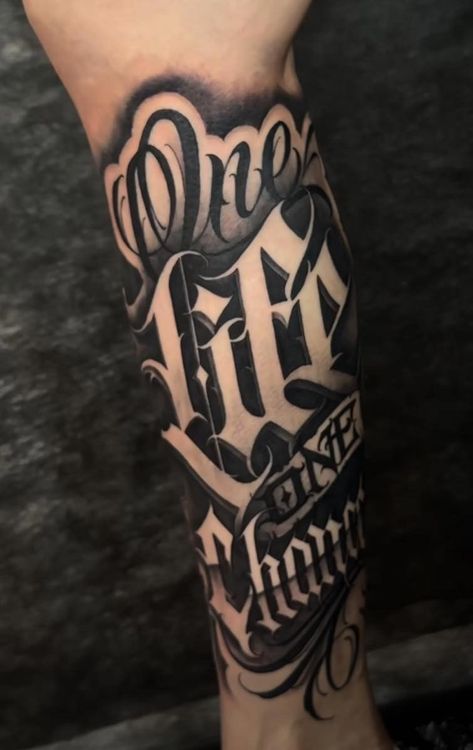 Chicano Style Tattoo Design, One Life One Chance Tattoo, Chicano Sleeve Tattoo, Cholo Tattoos, Chicano Tattoo Design Ideas, Chicano Lettering Tattoo, Lettering Cholo, Chicano Tattoo Design, Cholo Tattoo