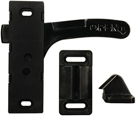 JR Products 0611865 Black BiDirectional Screen Door Latch >>> ** AMAZON BEST BUY ** #RVAccessories Black Screen Door, Screen Door Latch, Cabinet Drawer Hardware, Rv Accessories, Door Upgrade, Camper Parts, Door Latch, Black Screen, Screen Door