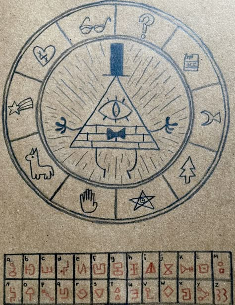 Gravity Falls Codes, Gravity Falls Book, Libro Gravity Falls, Gravity Falls Journal, Autumn Tattoo, Gravity Falls Bill Cipher, Fall Drawings, Desenhos Gravity Falls, Gravity Falls Bill