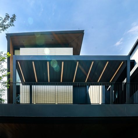 Day or night, your outdoor space is always perfect! ☀🌌 The motorised pergola we installed at Bukit Timah features sharp LED strip lighting and adjustable louvres, allowing you to enjoy the sun and stars on your terms. Whatsapp us to learn more! 📱98168847 (link in bio) Follow us FB / IG / Pinterest / YT / Tiktok: @shadespacesg • • • • • • • • #pergola #canopy #outdoorliving #backyard #alfresco #interiors #ziptrak #homeinspiration #zipscreen #instahome #homeinspo #interiordesign #interiorins... Bukit Timah, Pergola Canopy, Sun And Stars, Enjoying The Sun, House Goals, Led Strip Lighting, Led Strip, Backyard Patio, Strip Lighting