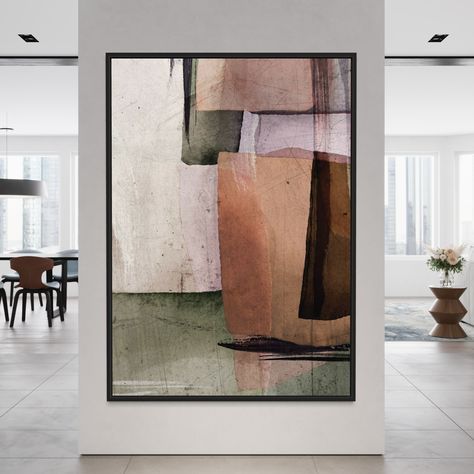 This abstract piece showcases Bosveld's mastery in blending hues to create a harmonious gradient that transitions seamlessly across the canvas. The artwork is a vibrant play of warm colors, each shade interacting dynamically with the others to evoke a sense of warmth and depth. Bosveld employs various skills intrinsic to abstract art, from meticulous color mixing to sophisticated layering techniques, resulting in a composition that is both visually striking and emotionally resonant. "Square Abst Layering Techniques, Paint Abstract, Hand Painted Wall Art, Digital Elements, Hand Painted Walls, Arte Popular, Painting Process, Australian Artists, Simple Shapes