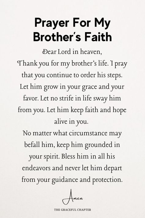 Praying For My Brother, Prayers For Brother Healing, Prayers For My Brothers Healing, Brother Bible Verse, Prayer For My Brother Strength, Prayer For My Brother Healing, Prayers For Siblings, Prayer For Brother, Prayers For My Father