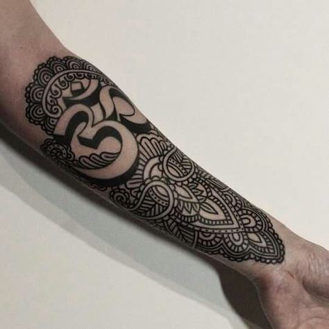 Love Inner Elbow Tattoos, Hamsa Hand Tattoo, Filigree Tattoo, Shiva Tattoo Design, Om Tattoo, Forearm Tattoo Design, Geometry Tattoo, Thigh Tattoos Women, White Tattoo